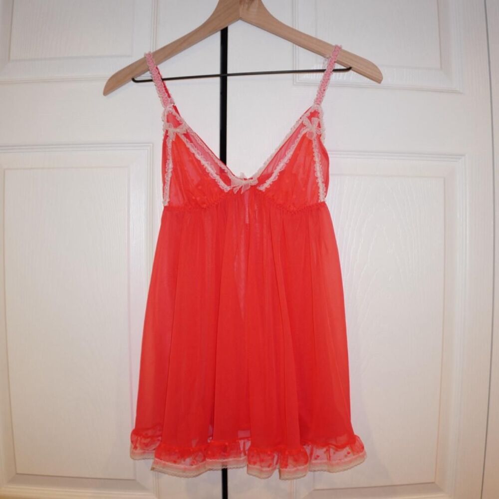 Victoria-s-secret Women's Red and Pink Dress